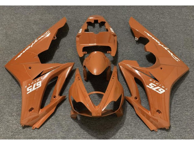06-08 Gloss Orange Daytona 675 Fairings