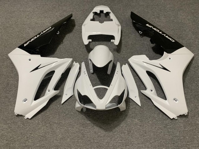 06-08 Gloss White and Black Daytona 675 Fairings
