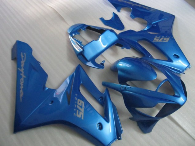 06-08 Vibrant Blue Daytona 675 Fairings