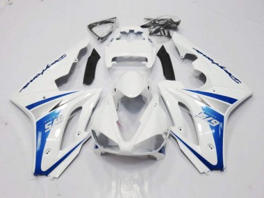 06-08 White and Blue Style Daytona 675 Fairings
