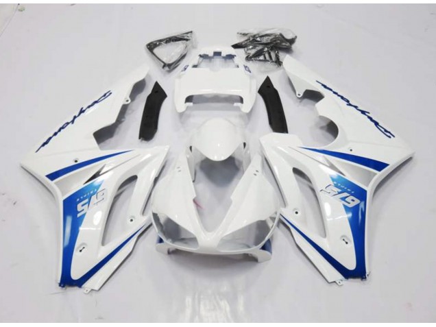 06-08 White and Blue Style Daytona 675 Fairings