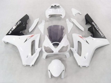 06-08 White w Black lowers Daytona 675 Fairings