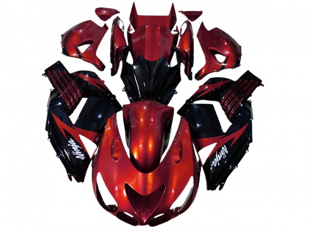 06-11 Gloss Red and Black ZX14R Fairings