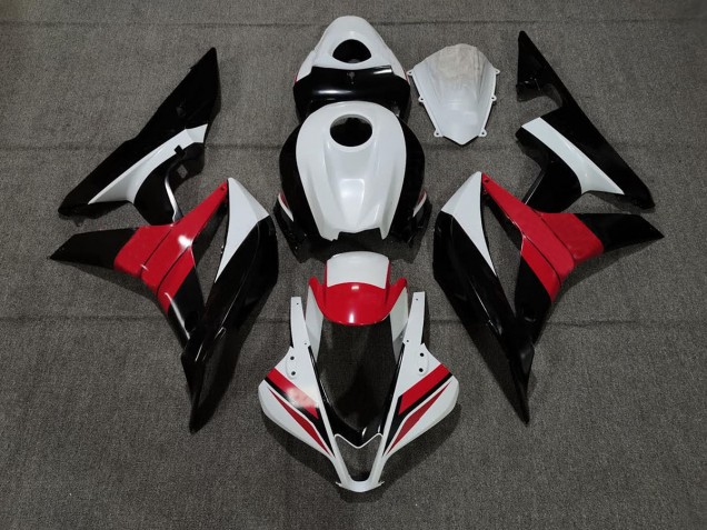 07-08 Black White and Red CBR600RR Fairings