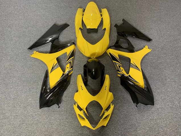 07-08 Black and Yellow GSXR 1000 Fairings