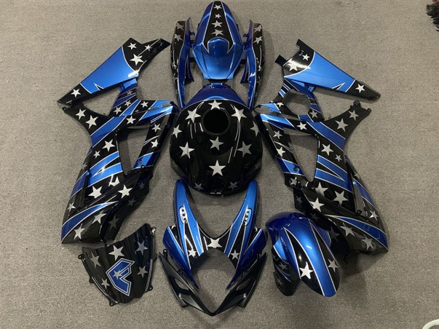 07-08 Custom Pearl Star Style GSXR 1000 Fairings