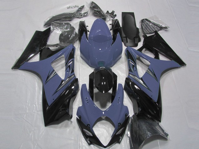 07-08 Dark Blue and Black GSXR 1000 Fairings