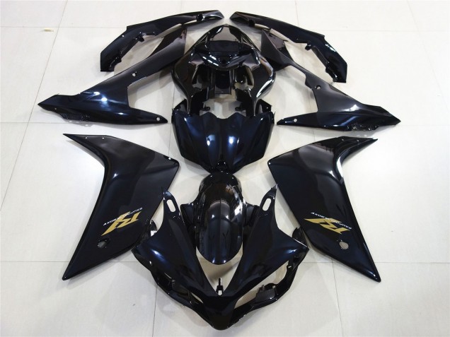 07-08 Gloss Black Gold R1 Fairings