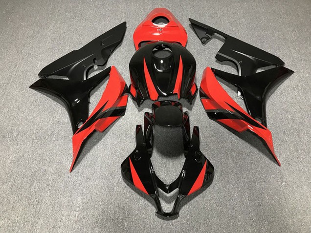 07-08 Gloss Black & Red CBR600RR Fairings