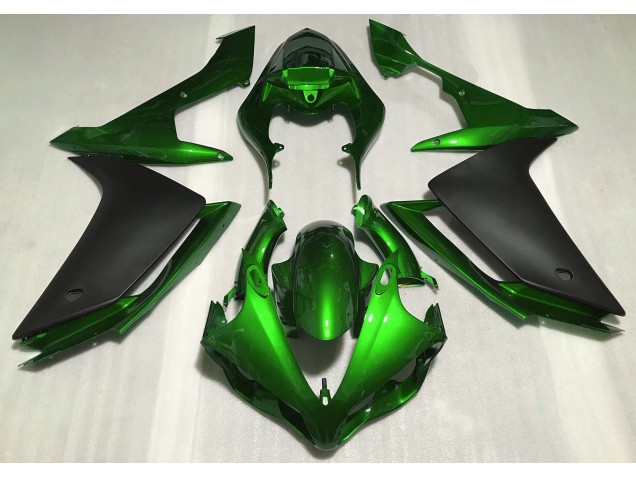 07-08 Gloss Green & Black R1 Fairings