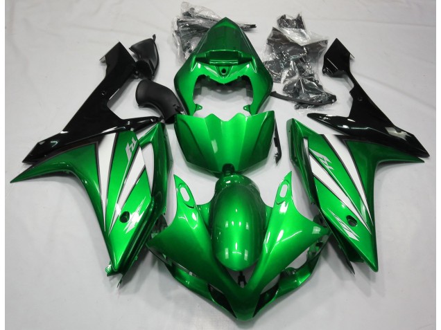 07-08 Green White and Black R1 Fairings