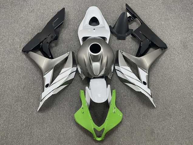 07-08 Green White and Grey CBR600RR Fairings