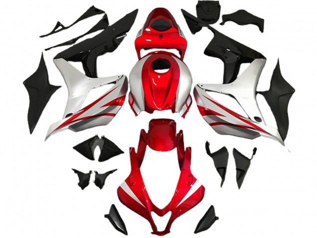 07-08 Red and Silver OEM Style CBR600RR Fairings