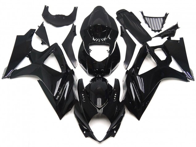 07-08 Slick Gloss Black Style GSXR 1000 Fairings
