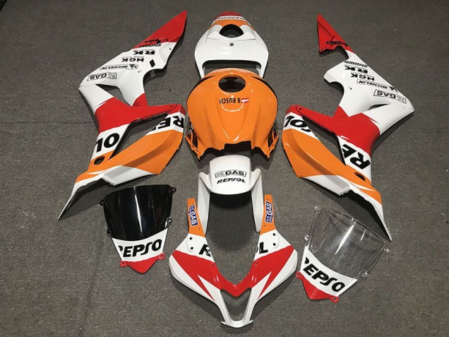 07-08 White Repsol Style CBR600RR Fairings