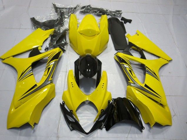 07-08 Yellow OEM Style GSXR 1000 Fairings