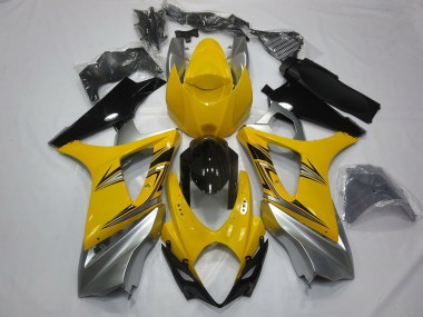 07-08 Yellow Silver GSXR 1000 Fairings