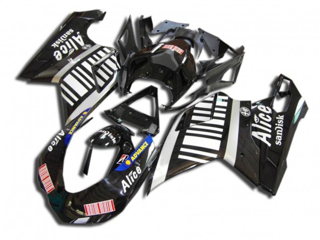 07-14 Black Alice Ducati 848 1098 1198 Fairings