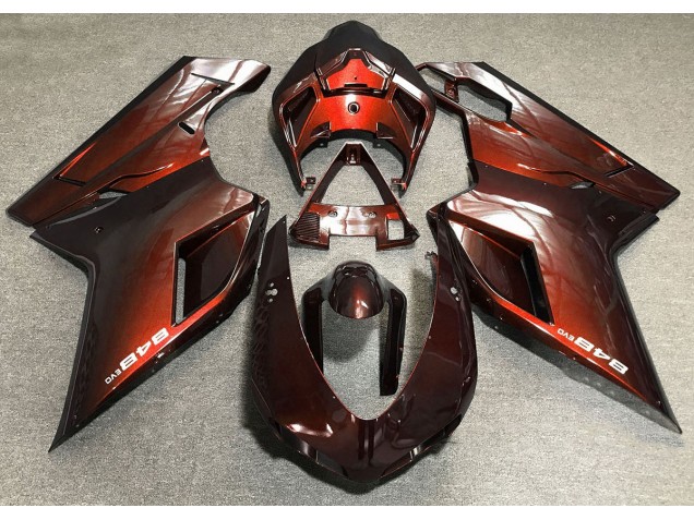 07-14 Deep Orange Ducati 848 1098 1198 Fairings