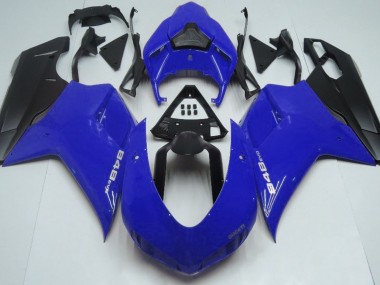 07-14 Gloss Blue & Black Ducati 848 1098 1198 Fairings