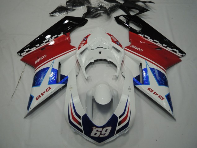 07-14 Star Blue Ducati 848 1098 1198 Fairings