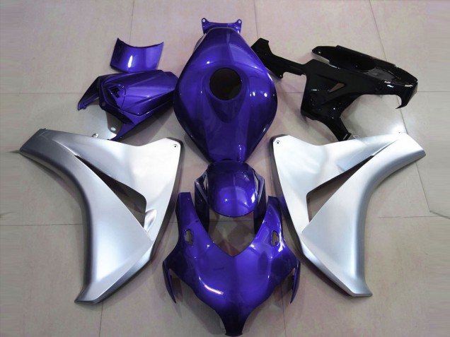 08-11 Gloss Blue and Silver CBR1000RR Fairings
