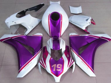 08-11 Gloss Purple and White CBR1000RR Fairings
