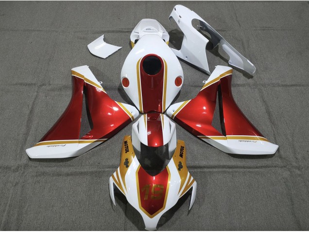 08-11 Gold and Red 19 CBR1000RR Fairings