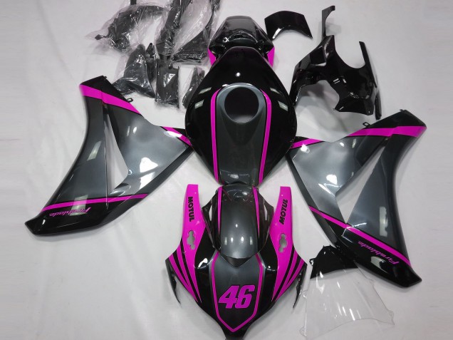 08-11 Grey Motul & Pink CBR1000RR Fairings