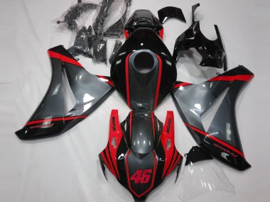 08-11 Grey Motul & Red CBR1000RR Fairings