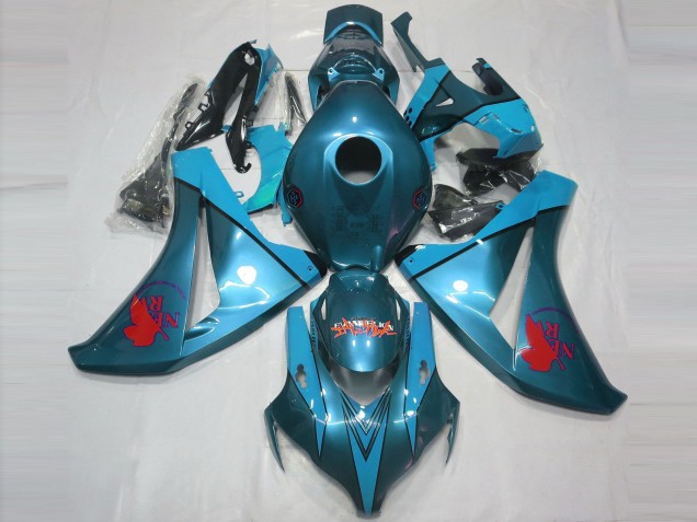 08-11 Light Blue Custom CBR1000RR Fairings