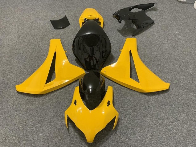 08-11 Pearl Yellow and Black CBR1000RR Fairings