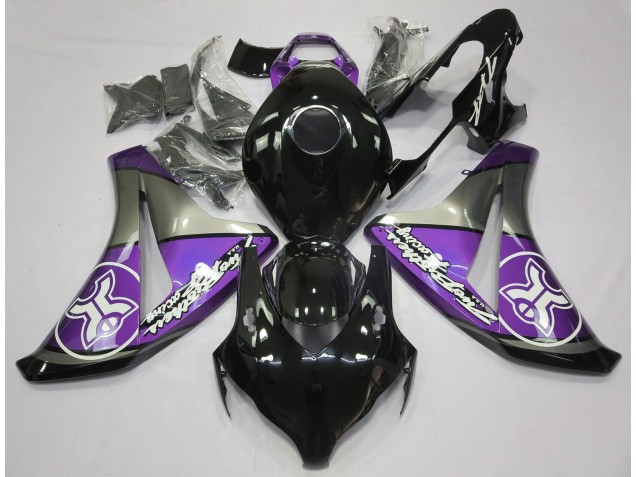 08-11 Purple on Black Custom CBR1000RR Fairings