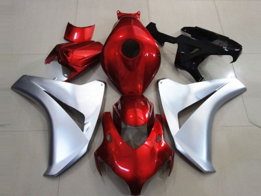 08-11 Silver and Candy Apple CBR1000RR Fairings