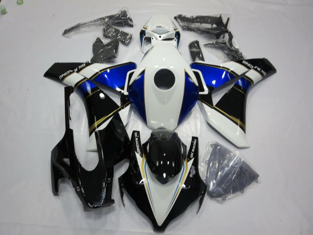 08-11 Unbranded Blue and Gold CBR1000RR Fairings