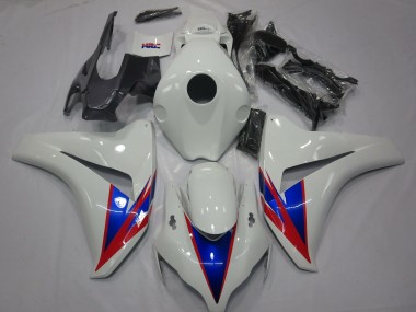 08-11 White Blue Red CBR1000RR Fairings