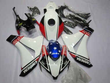 08-11 White Carrera CBR1000RR Fairings