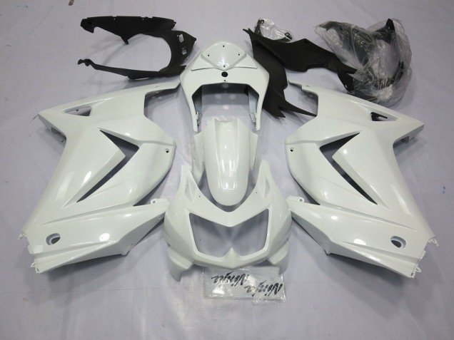 08-12 Gloss White Ninja 250 Fairings
