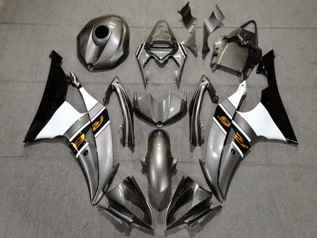 08-16 Gloss Grey & Bronze R6 Fairings