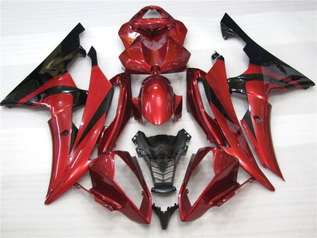 08-16 Maroon Black R6 Fairings