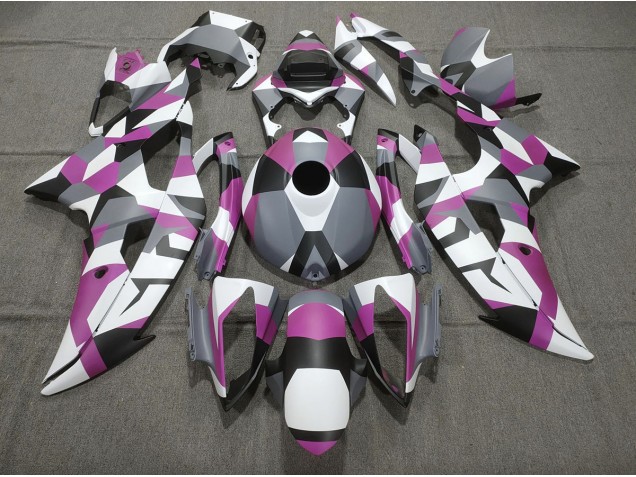 08-16 Pink Camo Plain R6 Fairings