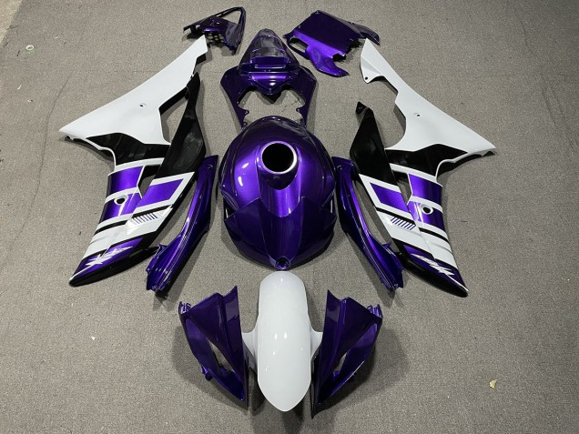 08-16 Purple Black and White OEM Style R6 Fairings