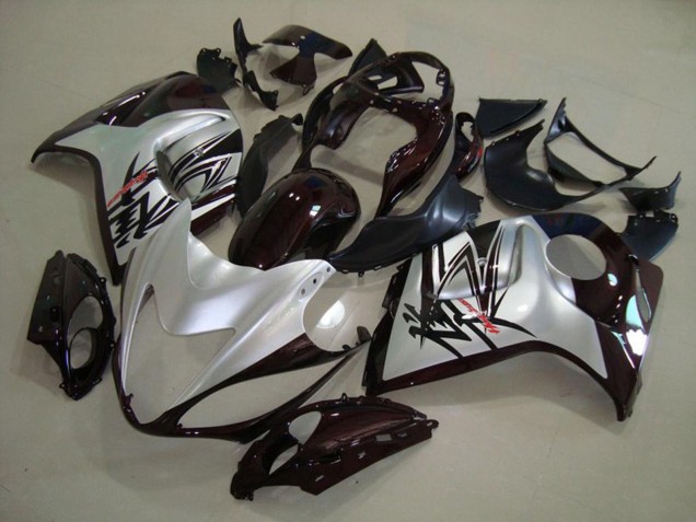 08-20 Silver Black GSXR 1300 Hayabusa Fairings