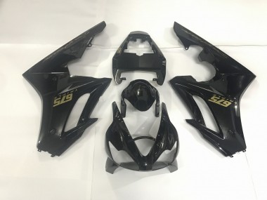 09-12 Gloss Black & Gold Daytona 675 Fairings