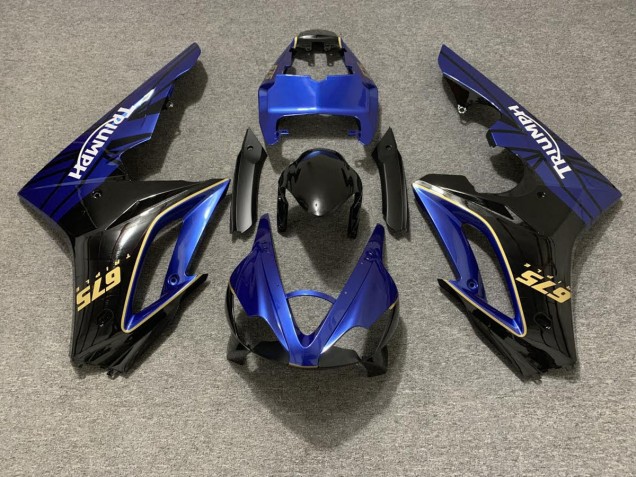 09-12 Gloss Blue and Black Daytona 675 Fairings