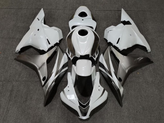09-12 Gloss White and Silver CBR600RR Fairings