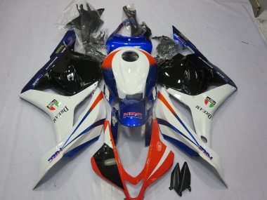 09-12 Orange and Blue CBR600RR Fairings