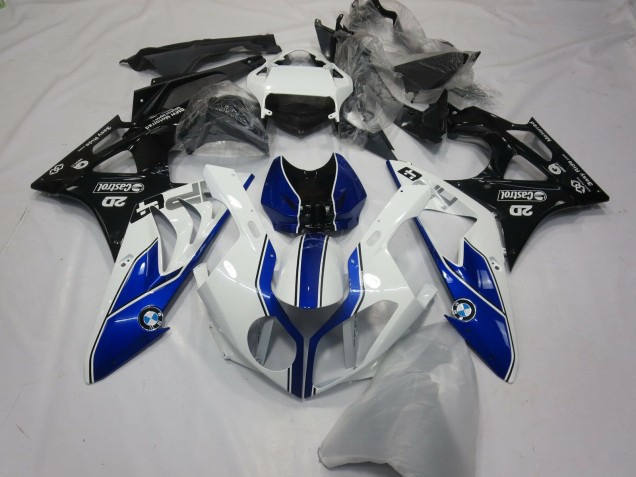 09-14 Alien Blue and White S1000RR Fairings