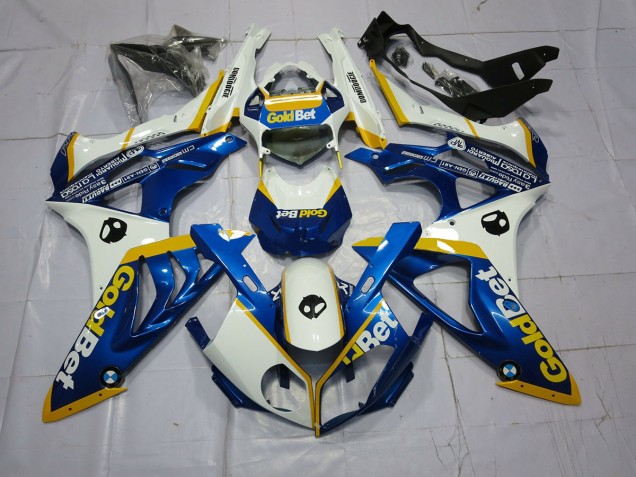 09-14 Alien Blue and White S1000RR Fairings