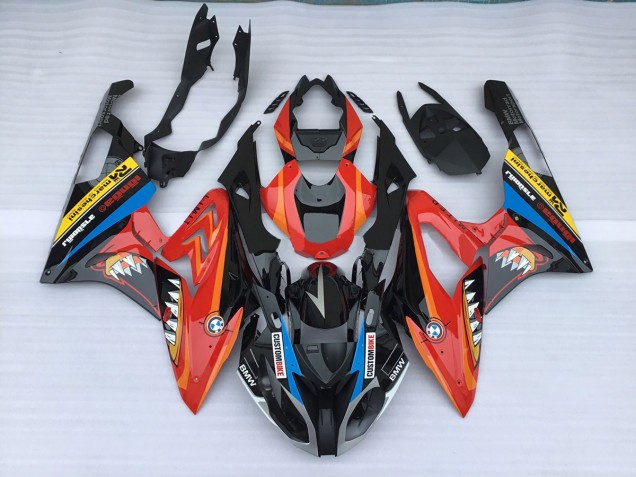 09-14 Alien Blue and White S1000RR Fairings